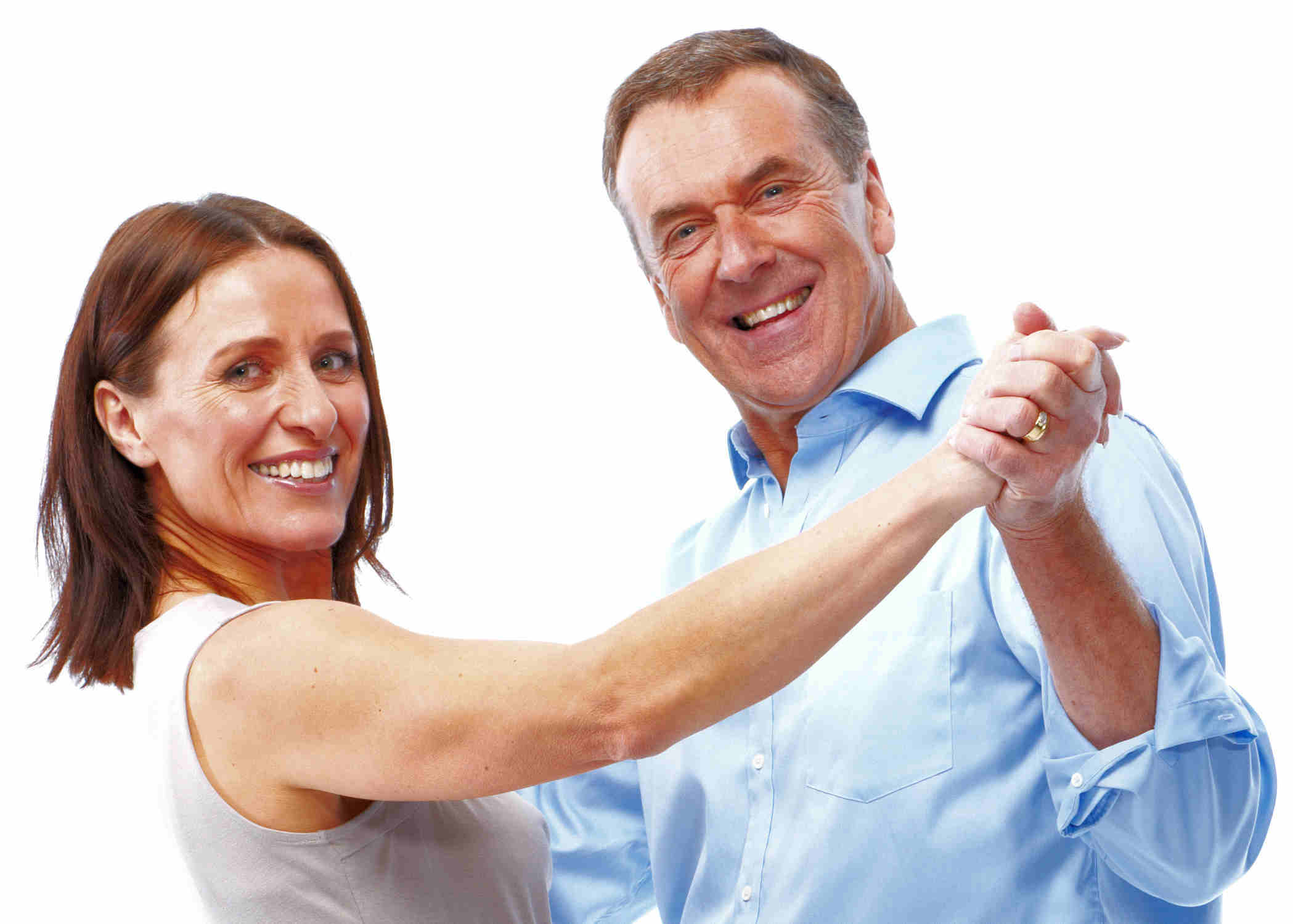 Couple in a dance embrace